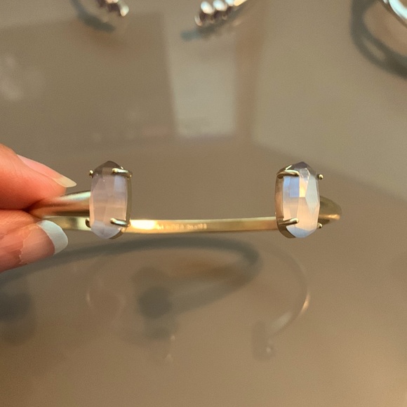 NWOT Kendra Scott 14K Gold Plated Edie Cuff Bracelet - Picture 3 of 13